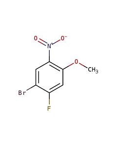 Astatech 1-BROMO-2-FLUORO-4-METHOXY-5-NITROBENZENE, 95.00% Purity, 5G